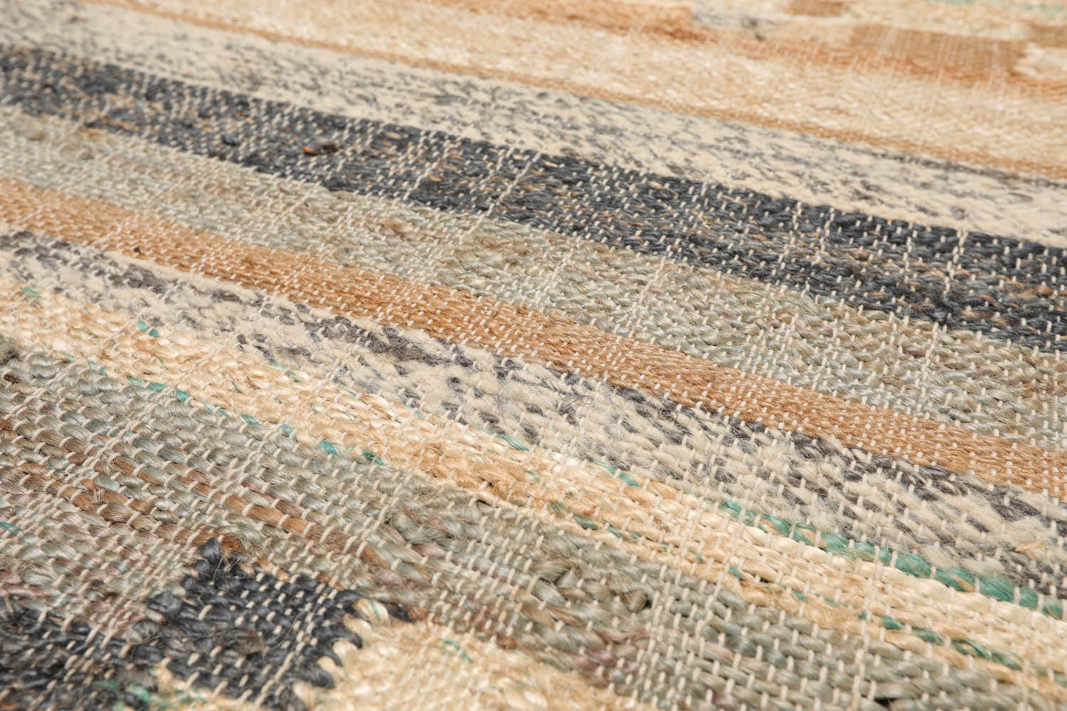 5x7 Beige, Beige, Brown Color Hand Woven All-Over 100% Wool Southwestern Oriental Rug