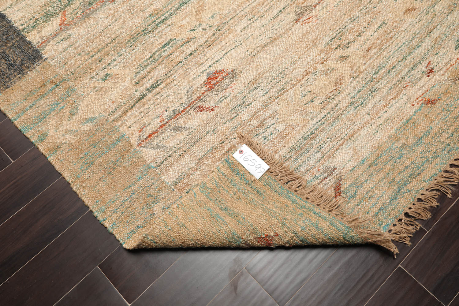 5x7 Beige, Tan, Gray Color Hand Woven All-Over 100% Wool Modern Oriental Rug