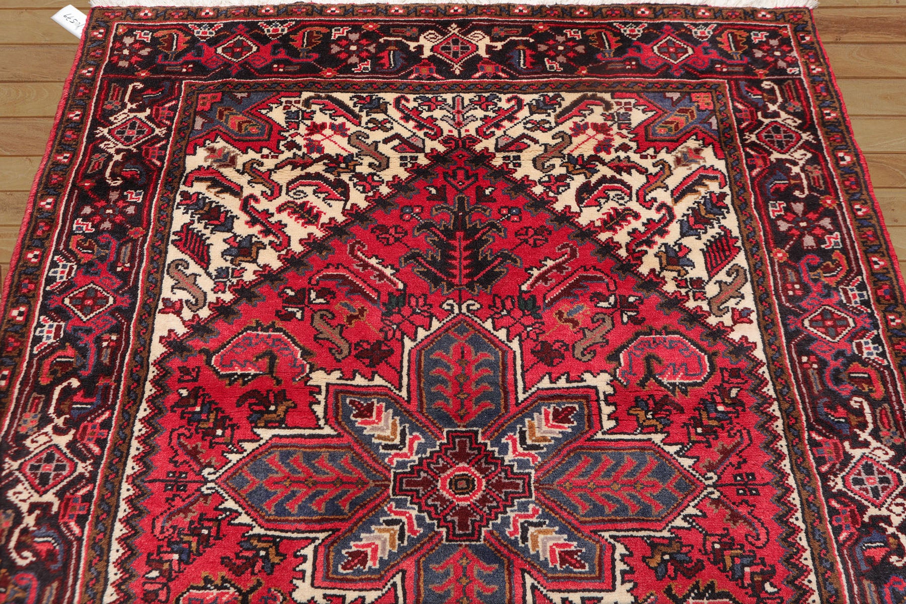 Zakariyah Red 5x7 Hand Knotted Traditional Tabriz Wool Bordered Oriental Area Rug