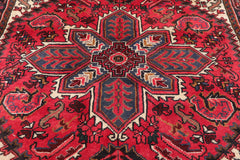 Zakariyah Red 5x7 Hand Knotted Traditional Tabriz Wool Bordered Oriental Area Rug