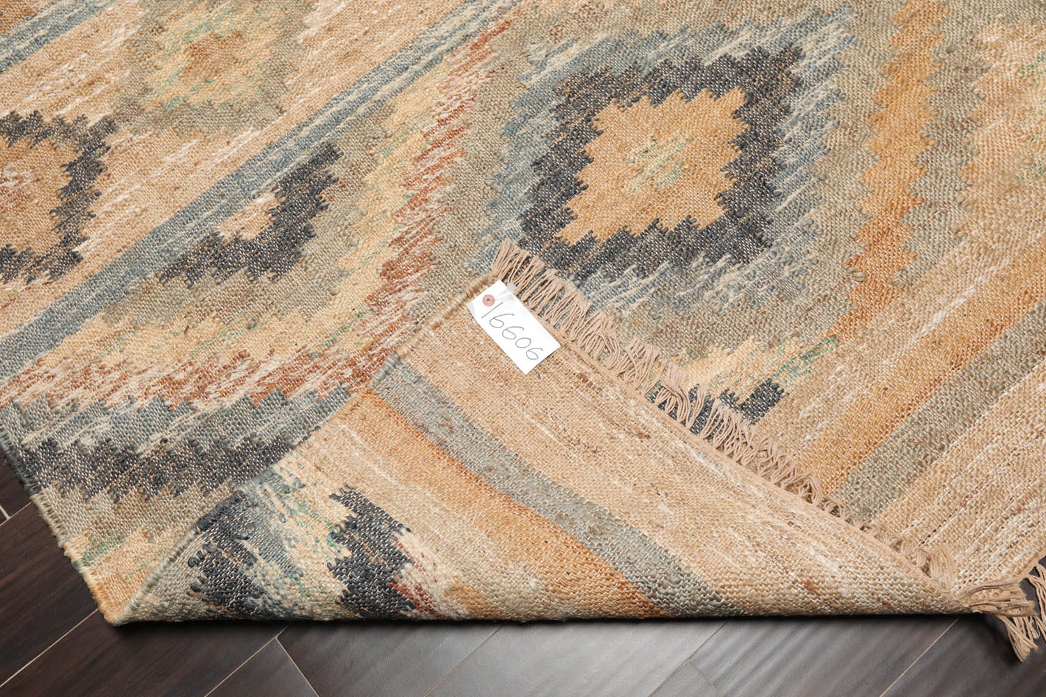 5x7 Beige, Caramel, Gray Color Hand Woven All-Over 100% Wool Southwestern Oriental Rug