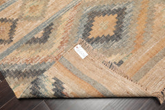5x7 Beige, Caramel, Gray Color Hand Woven All-Over 100% Wool Southwestern Oriental Rug