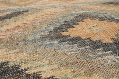 5x7 Beige, Caramel, Gray Color Hand Woven All-Over 100% Wool Southwestern Oriental Rug