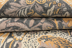 Multi Size Gray Beige Taupe Color Hand Hooked William Morris Wool Traditional Oriental Rug