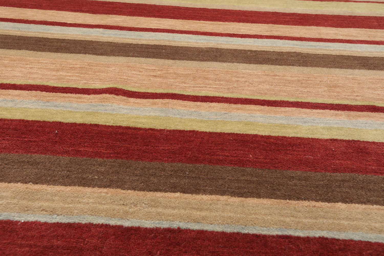 9x12 Rust, Tan, Lime Color Hand Knotted All-Over 100% Wool Modern Oriental Rug