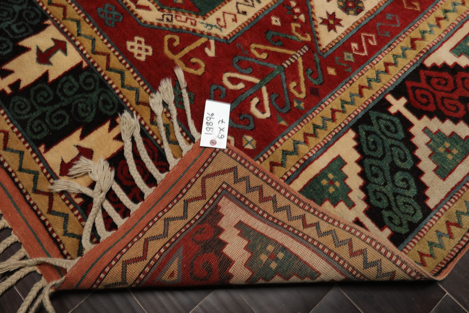 6x7 Rust, Burnt Orange, Beige Color Hand Knotted Oushak Wool Arts & Crafts Oriental Rug