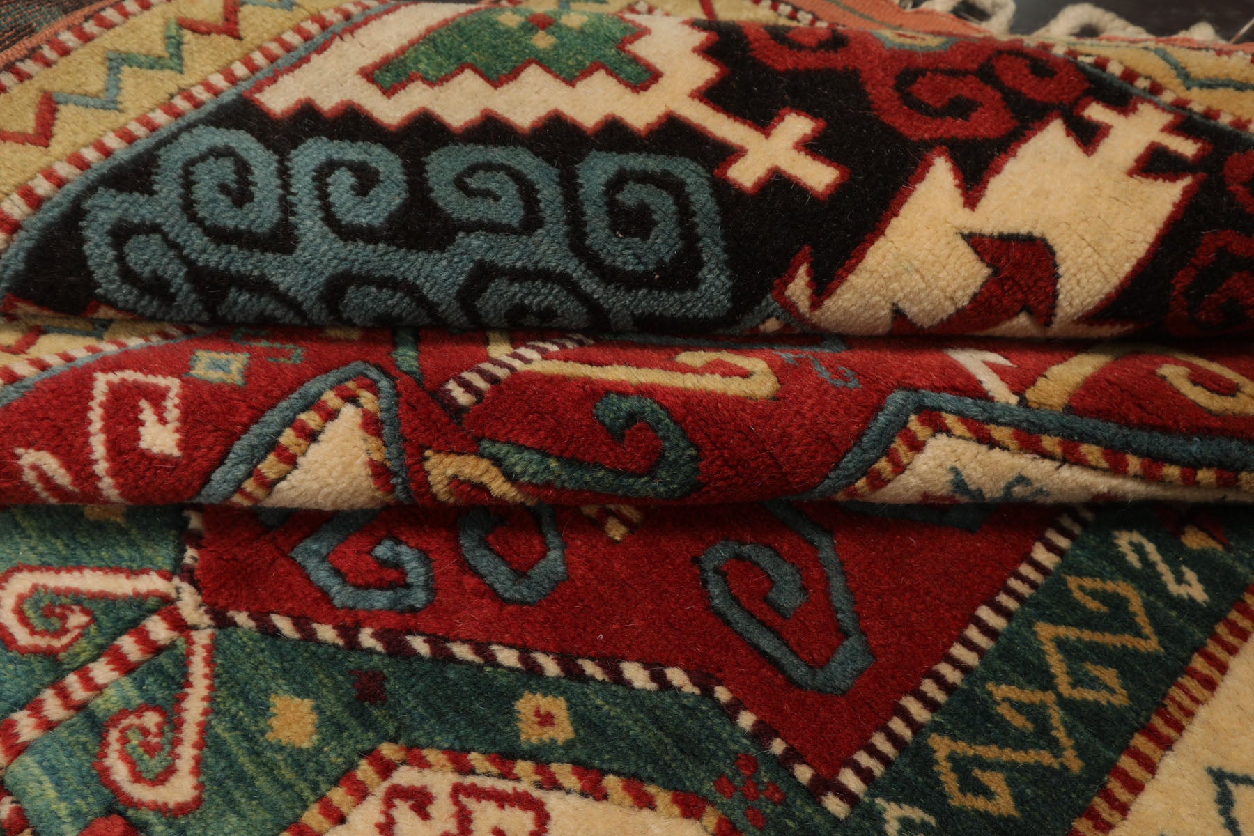 6x7 Rust, Burnt Orange, Beige Color Hand Knotted Oushak Wool Arts & Crafts Oriental Rug