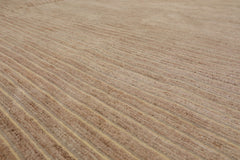 10x14 Beige, Tan, Taupe Color Hand Knotted Tibetan 100% Wool Contemporary Oriental Rug