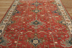 Multi Size Muted Coral Ivory Gray Color Hand Tufted All-Over 100% Wool Arts & Crafts Oriental Rug