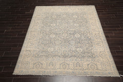 8x10 Gray, Beige, Slate Color Hand Knotted All-Over 100% Wool Traditional Oriental Rug