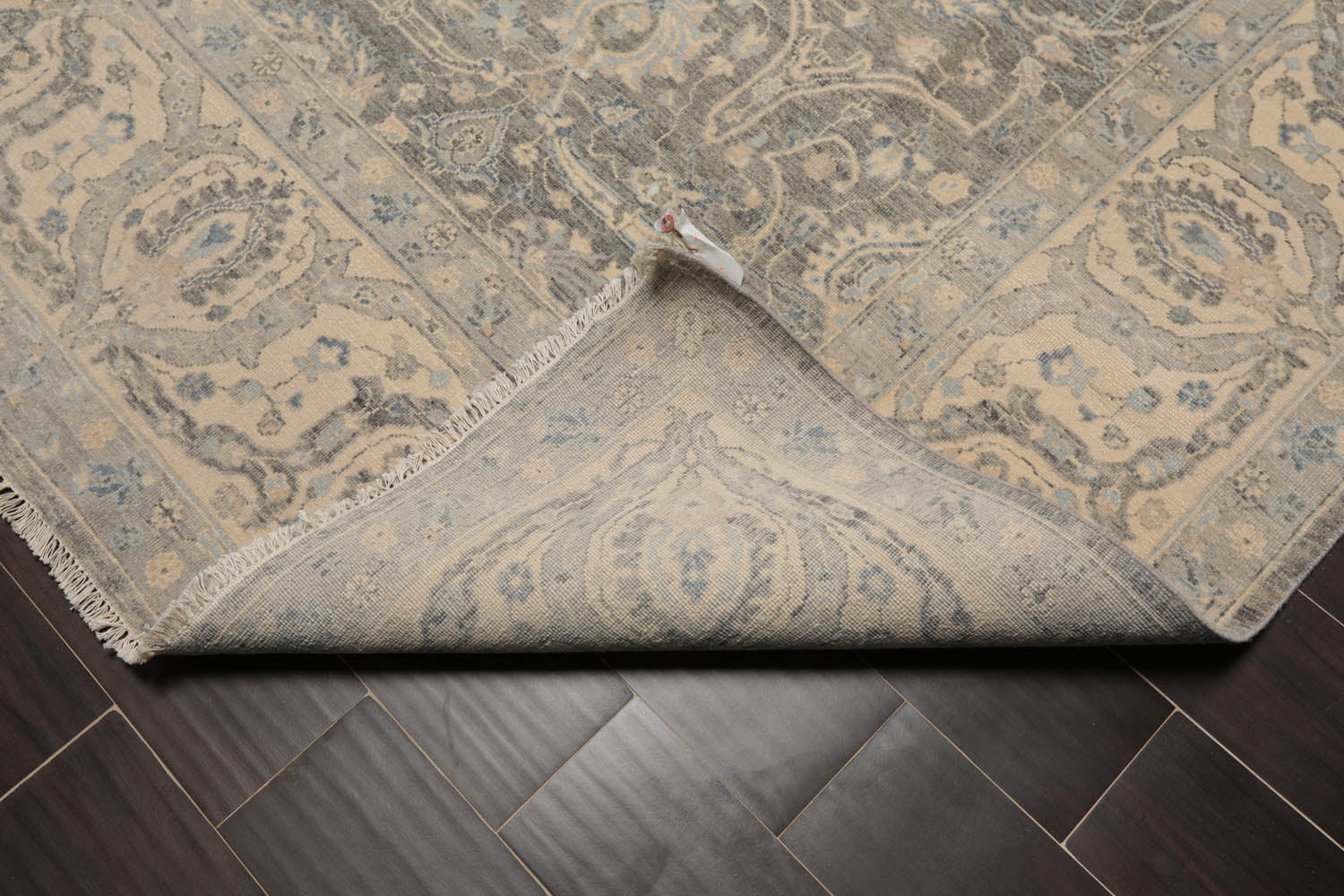 8x10 Gray, Beige, Slate Color Hand Knotted All-Over 100% Wool Traditional Oriental Rug