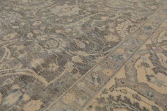 8x10 Gray, Beige, Slate Color Hand Knotted All-Over 100% Wool Traditional Oriental Rug