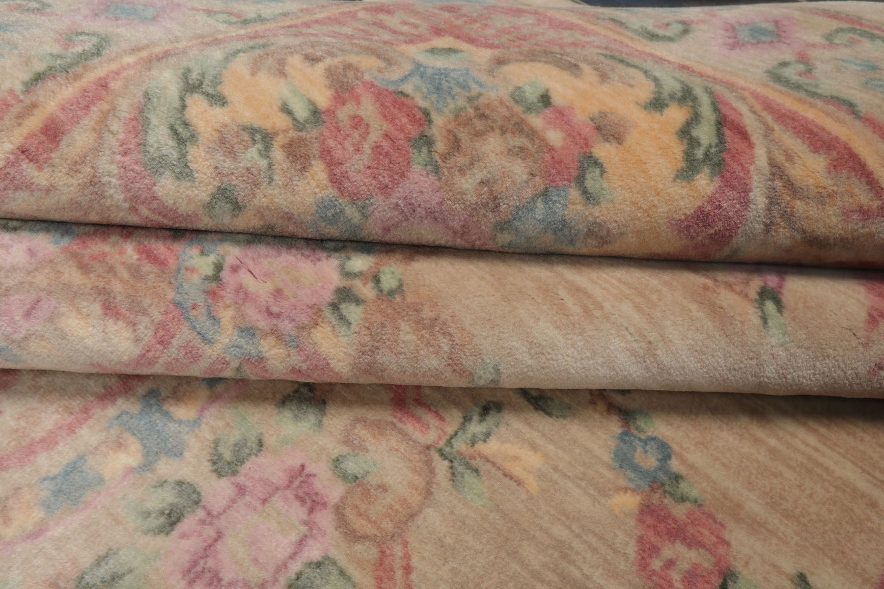 6x9 Beige, Rose, Pink Color Hand Knotted Aubusson Savonnerie New Zealand Wool Traditional Oriental Rug