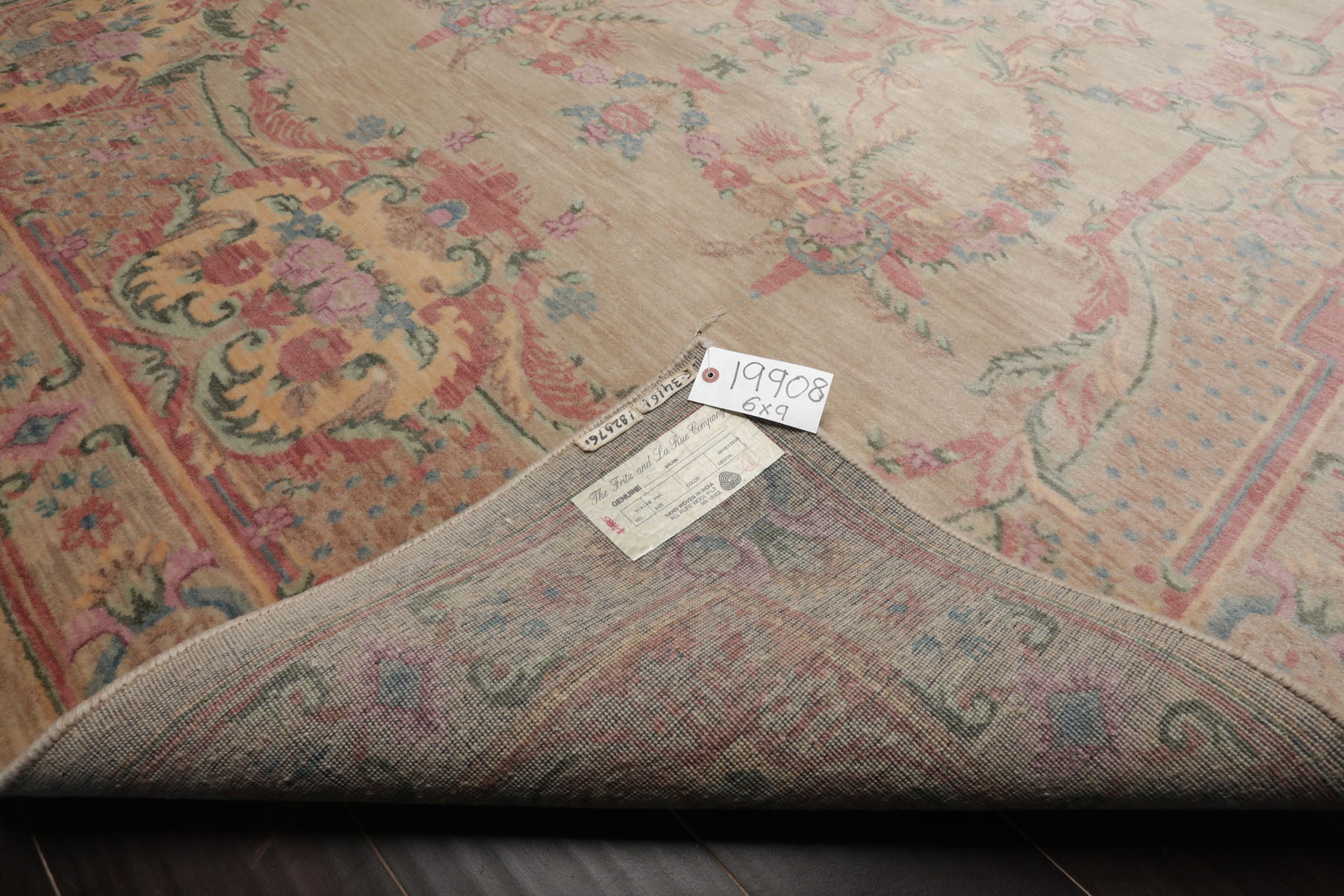 6x9 Beige, Rose, Pink Color Hand Knotted Aubusson Savonnerie New Zealand Wool Traditional Oriental Rug