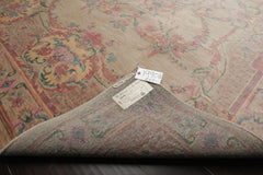 6x9 Beige, Rose, Pink Color Hand Knotted Aubusson Savonnerie New Zealand Wool Traditional Oriental Rug