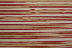 9x12 Beige, Tan, Burgundy Color Machine Made Striped 100% Cotton Traditional Oriental Rug