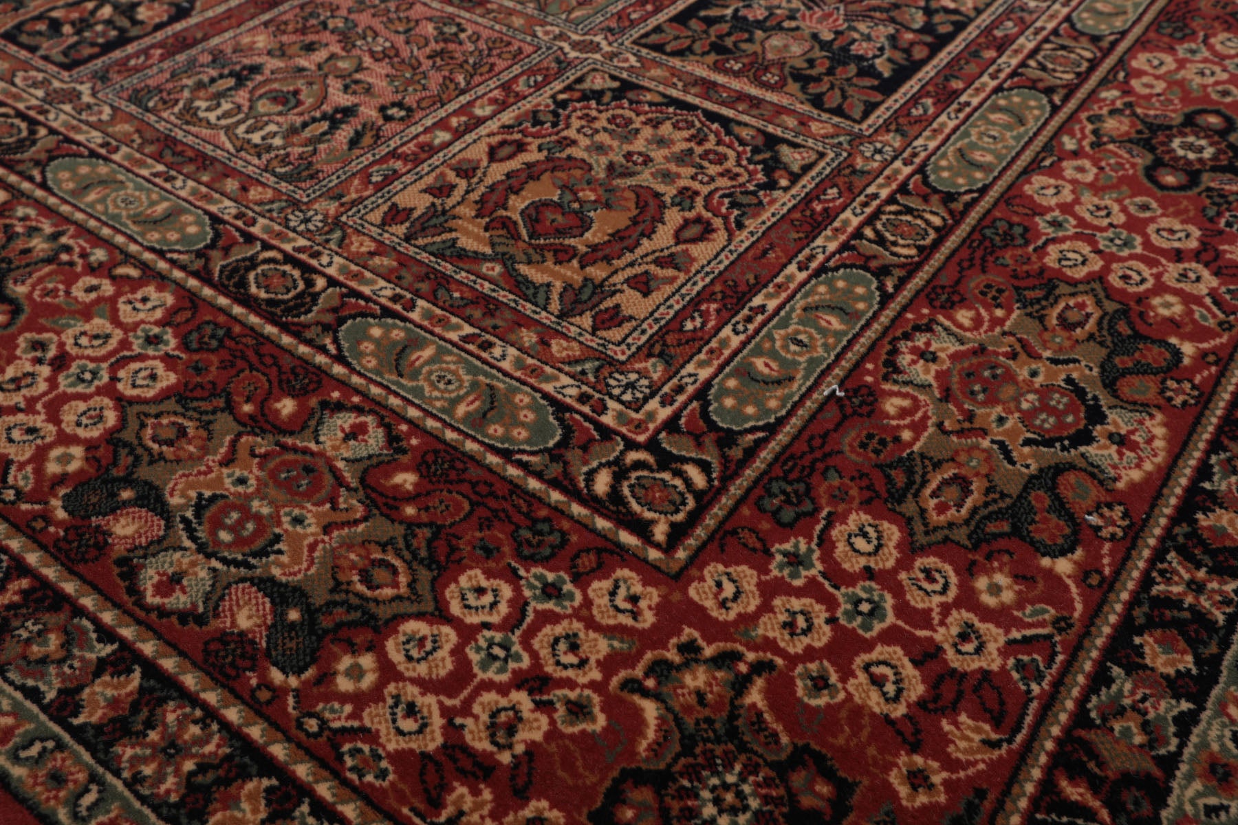5x8 Rose, Aqua, Tan Color Machine Made  New Zealand Wool Traditional Oriental Rug