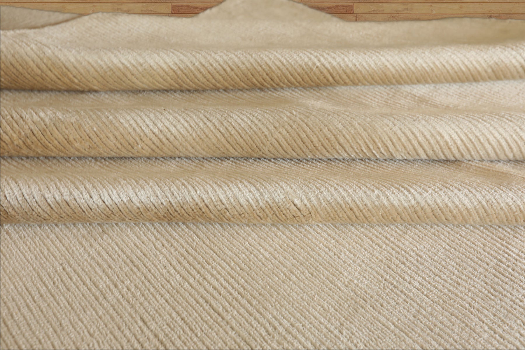 Multi Size Beige Color Hand Knotted Tibetan? Silk Contemporary Oriental Rug