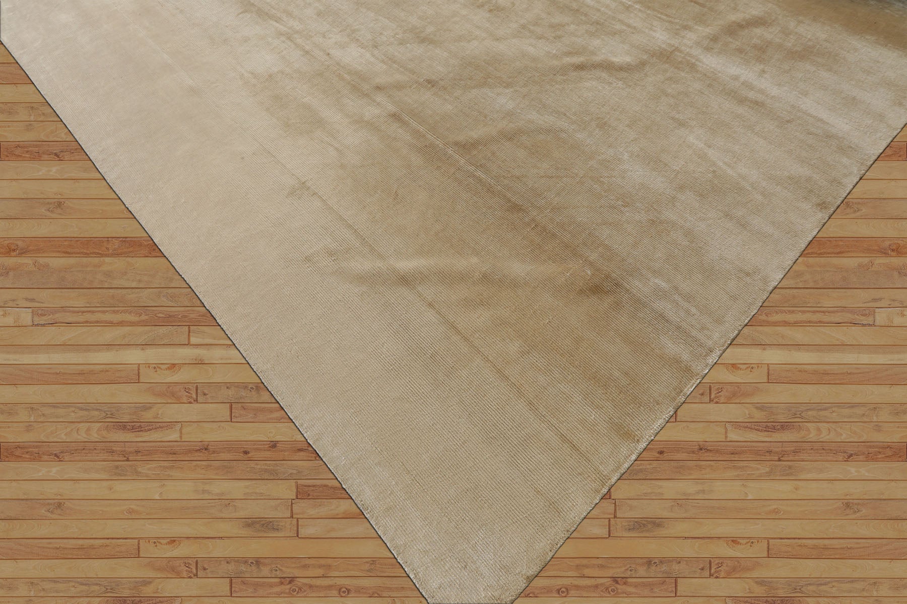 Multi Size Beige Color Hand Knotted Tibetan? Silk Contemporary Oriental Rug