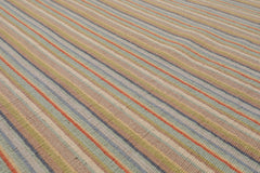 8x10 Beige, Taupe, Gray Color Hand Knotted All-Over 100% Wool Modern Oriental Rug