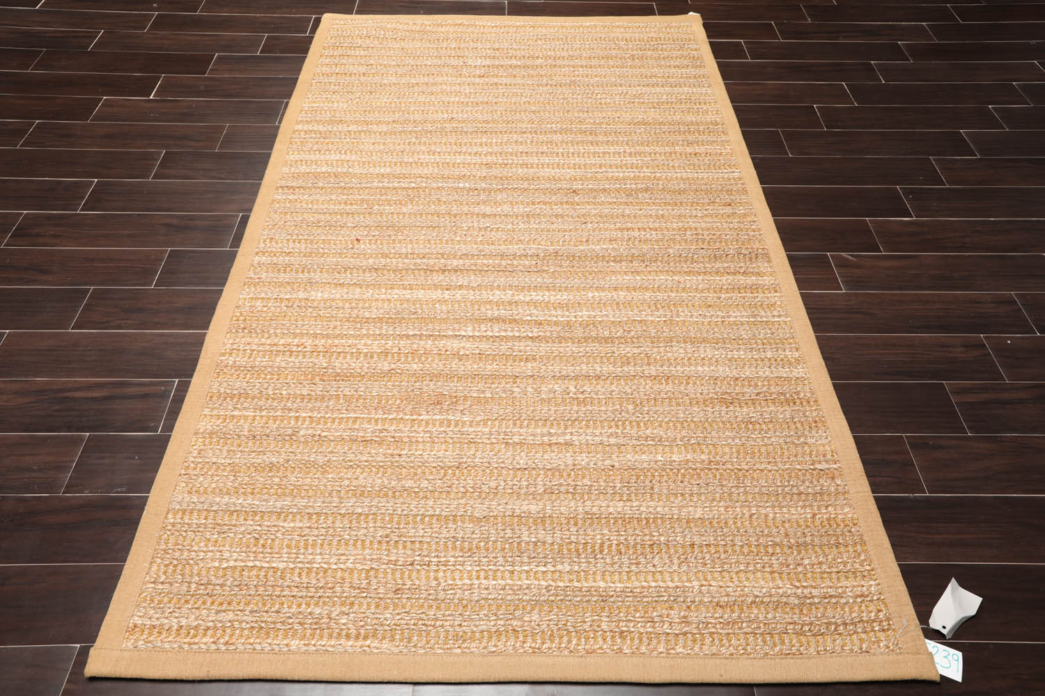 5x8 Natural, , Color Hand Tufted All-Over 100% Wool Modern Oriental Rug