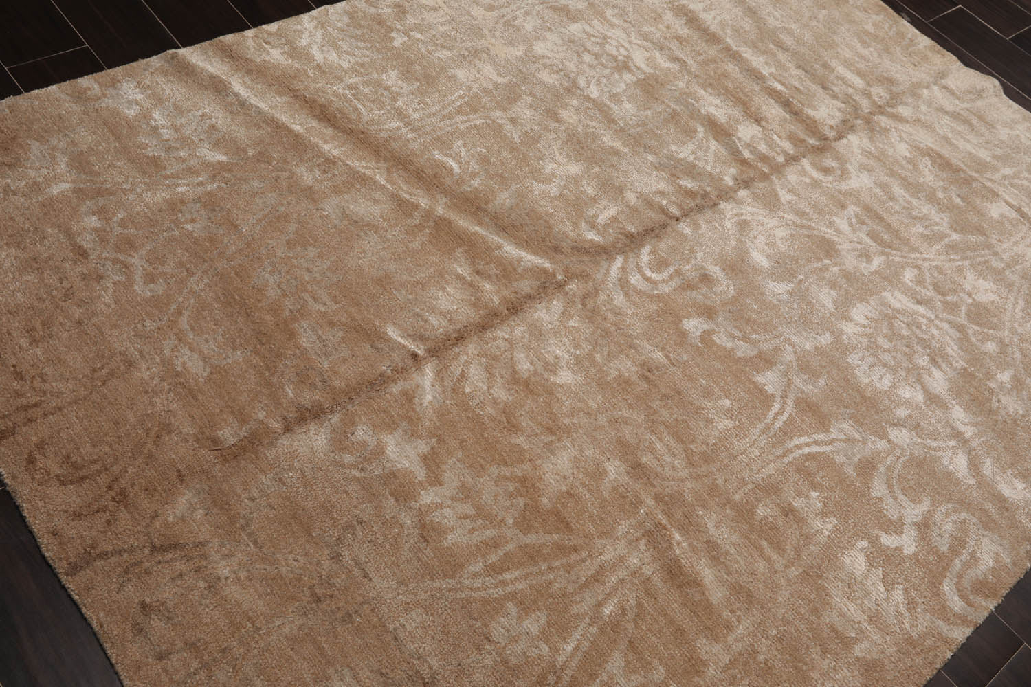 5x7 Beige, Camel, Gray Color Hand Knotted All-Over 100% Wool Traditional Oriental Rug