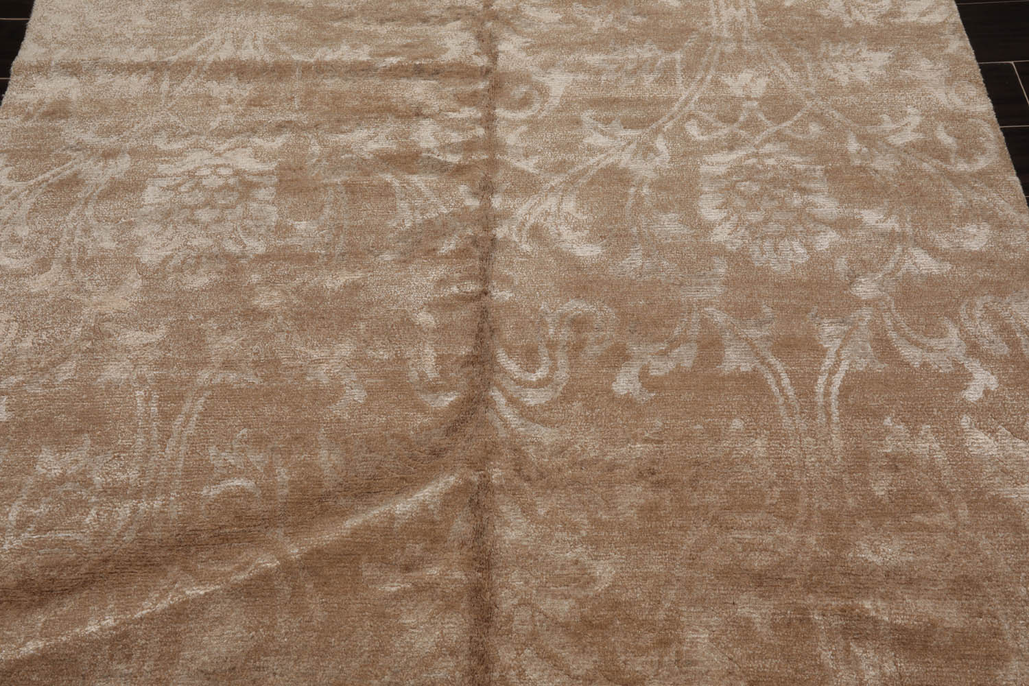 5x7 Beige, Camel, Gray Color Hand Knotted All-Over 100% Wool Traditional Oriental Rug