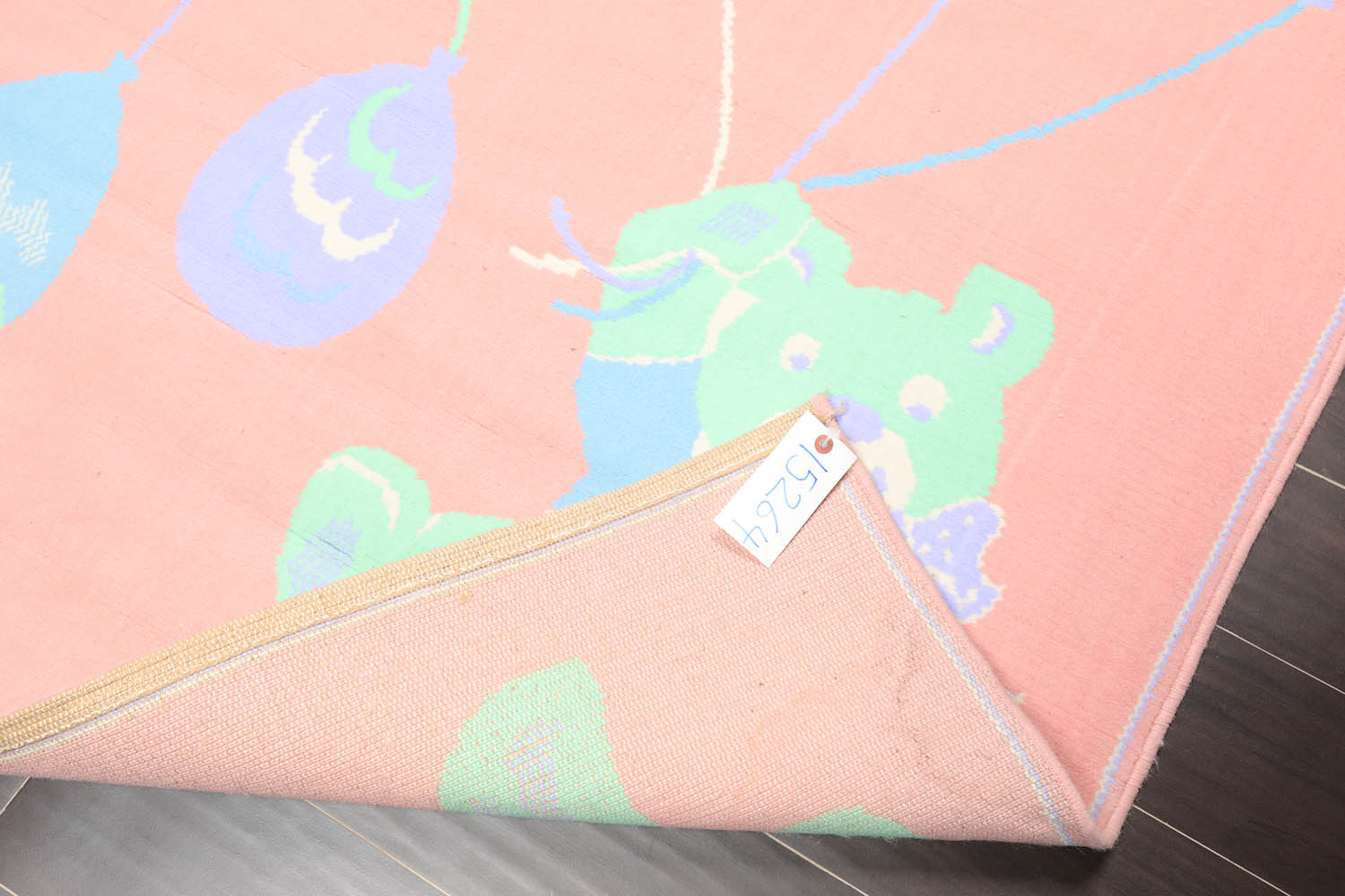 5x7 Coral, Green, Turquoise Color Machine Made All-Over 100% Wool Traditional Oriental Rug