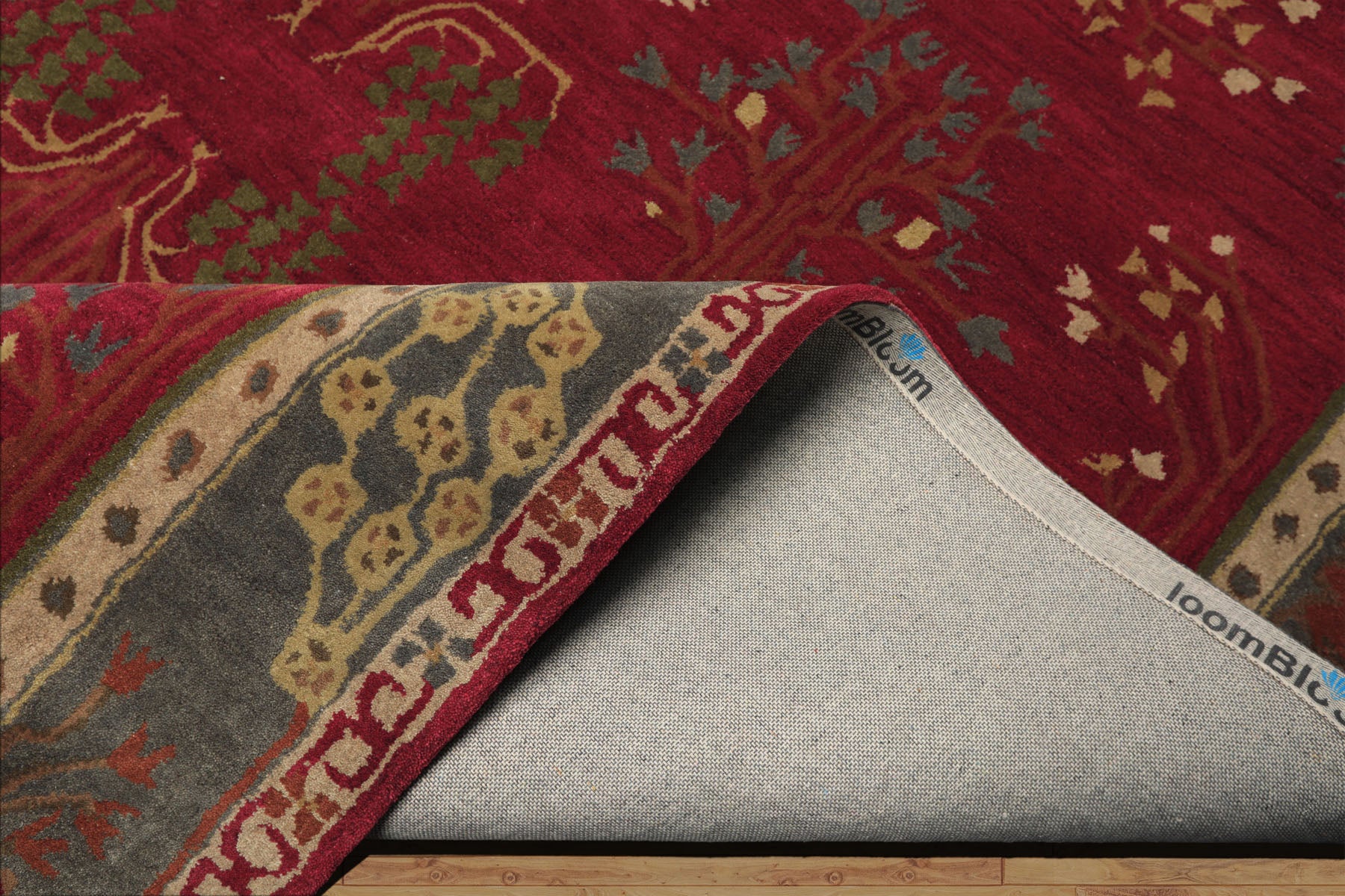 Multi Size Deep Magenta
 Celadon
 Beige
 Color Hand Tufted Donegal Wool Traditional Oriental Rug