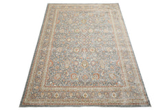 Multi Size Slate Rust Aqua Color Machine Made Persian Polypropylene Traditional Oriental Rug