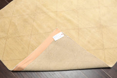 4x6 Pistacchio, Beige, Color Hand Knotted All-Over 100% Wool Modern Oriental Rug