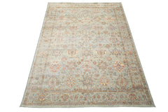 Multi Size Aqua Rust Ivory Color Machine Made Persian Polypropylene Traditional Oriental Rug