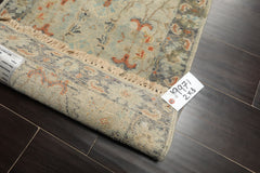 2x3 Gray, Beige, Slate Color Hand Knotted Distress Quality Oushak Wool Transitional Oriental Rug