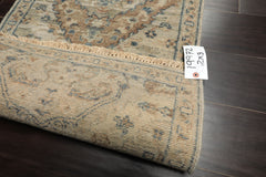 2x3 Gray, Beige, Brown Color Hand Knotted Distress Quality Oushak Wool Transitional Oriental Rug
