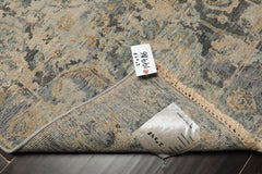3x5 Gray, Beige, Slate Color Hand Knotted Distress Quality Oushak Wool Transitional Oriental Rug
