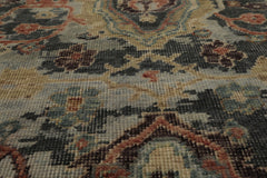 3x5 Mint, Beige, Rust Color Hand Knotted Oushak Wool Transitional Oriental Rug