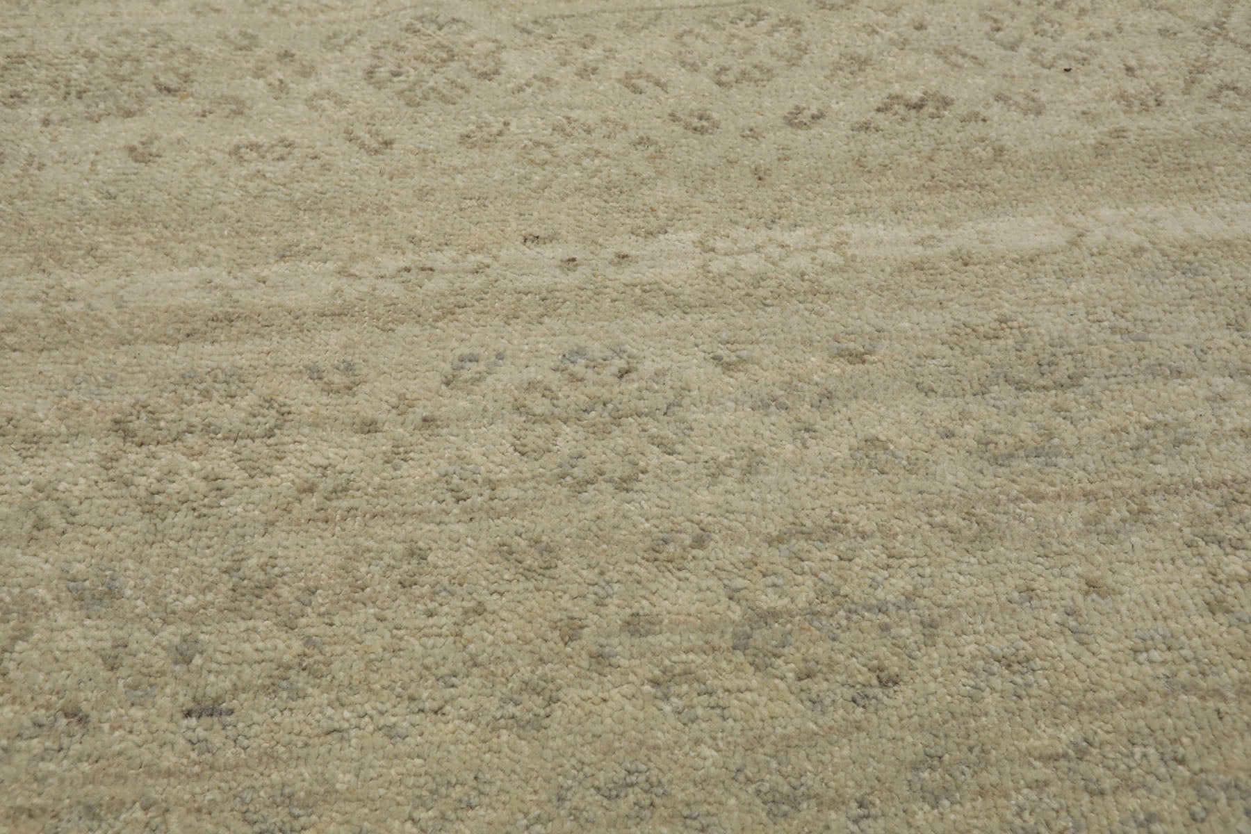 3x5 Gray, Beige, Muted Earth Tones Color Hand Knotted Afghan Oushak Wool Transitional Oriental Rug