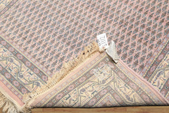 4x6 Lilac, Ivory, Slate Color Hand Knotted Persian Wool Traditional Oriental Rug