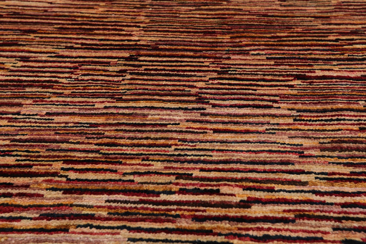 4x6 Gold, Rust, Beige Color Hand Knotted All-Over 100% Wool Traditional Oriental Rug