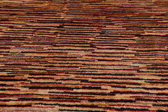 4x6 Gold, Rust, Beige Color Hand Knotted All-Over 100% Wool Traditional Oriental Rug