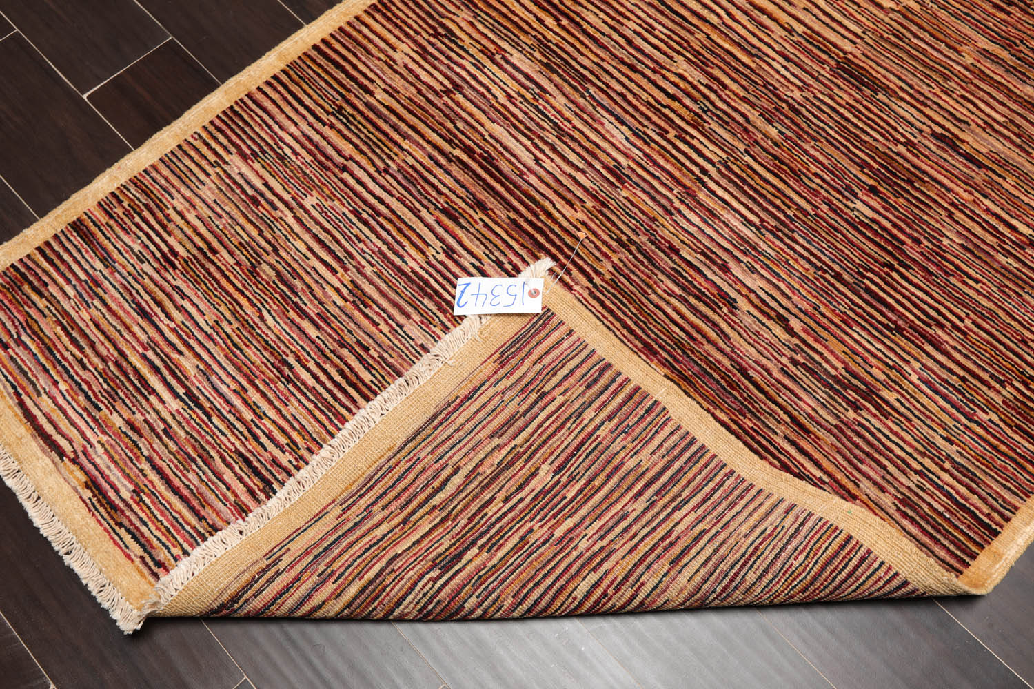 4x6 Gold, Rust, Beige Color Hand Knotted All-Over 100% Wool Traditional Oriental Rug