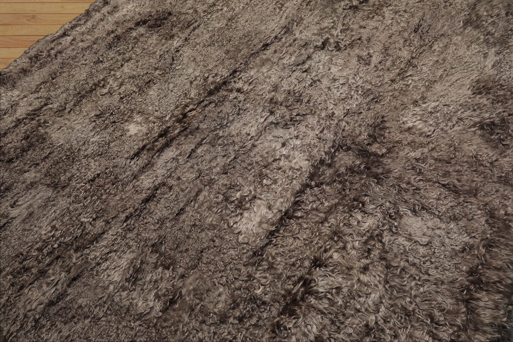 Square Brown, , Color Machine Made Shag Polyster Contemporary Oriental Rug