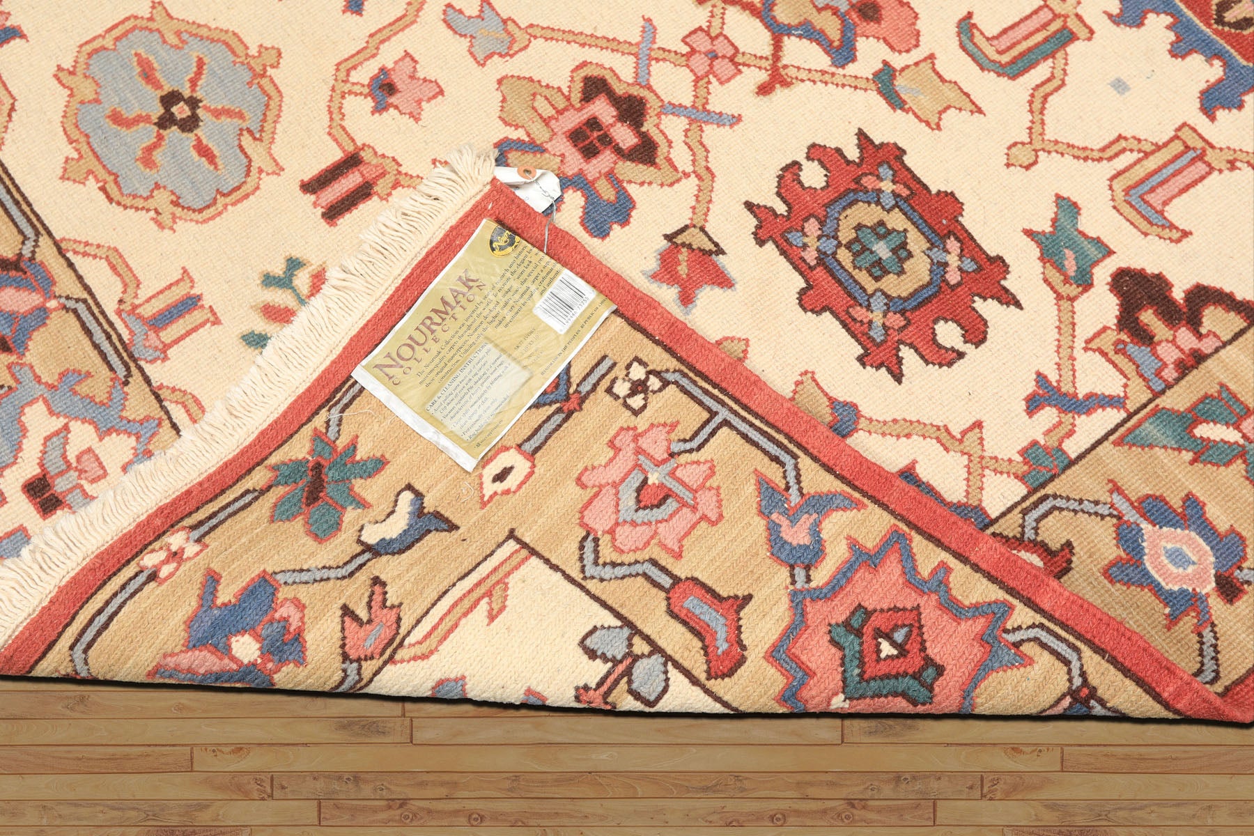 4x6 Ivory, Tan, Rust Color Hand Knotted Soumak Wool Traditional Oriental Rug