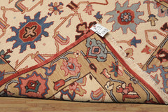 4x6 Ivory, Tan, Rust Color Hand Knotted Soumak Wool Traditional Oriental Rug