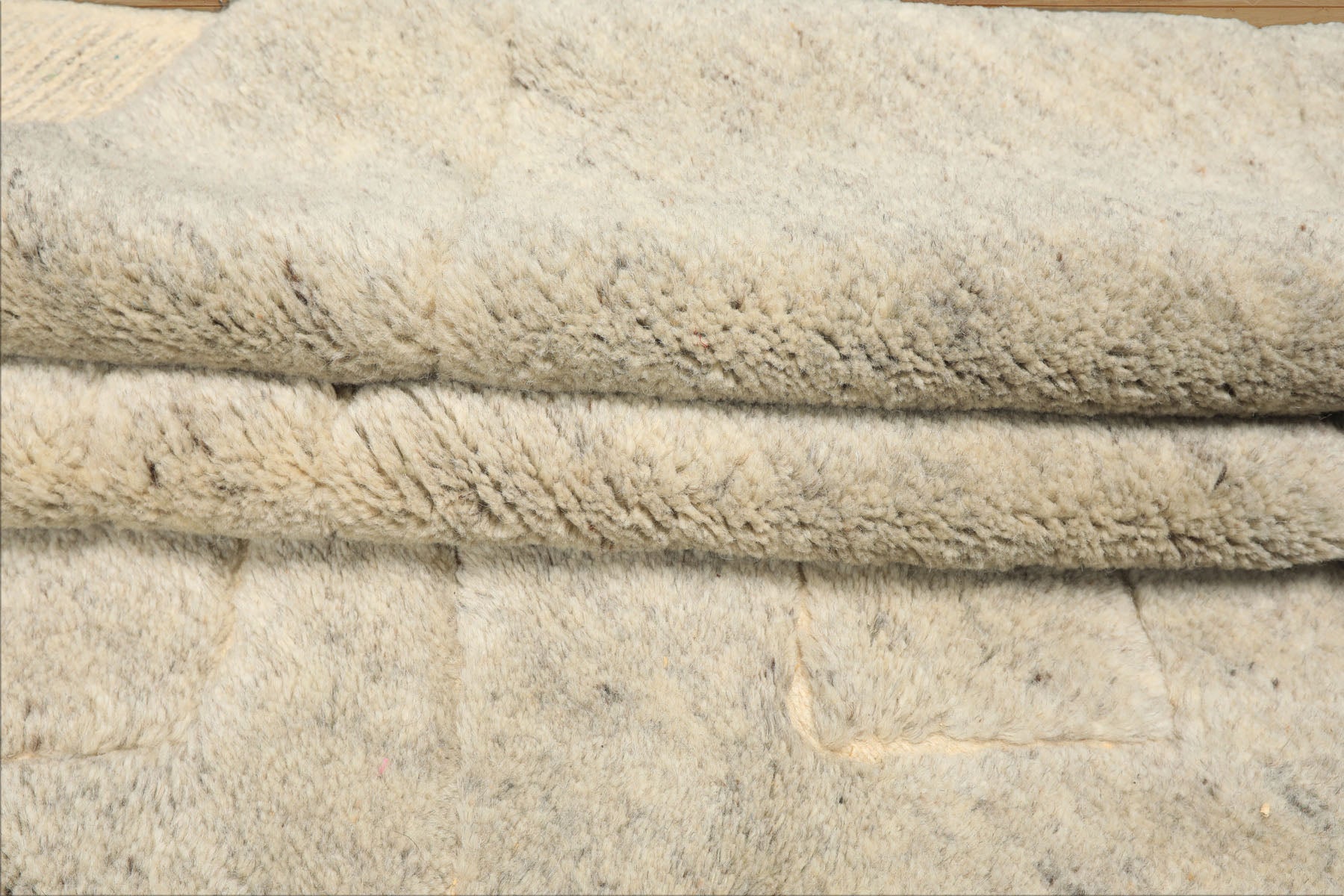 8x10 Beige, Gray, Color Hand Knotted Moroccan Wool Modern & Contemporary Oriental Rug