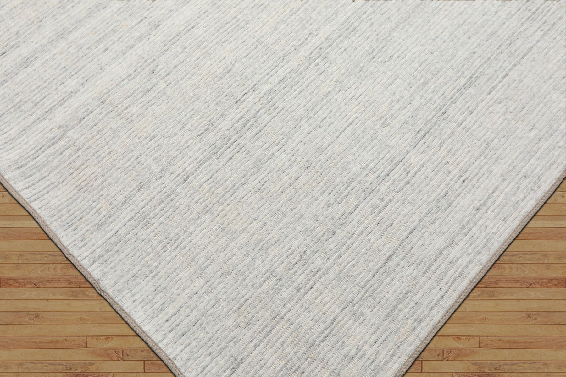 Multi Size Tone on Tone Gray Color Hand Loomed  Wool Contemporary Oriental Rug