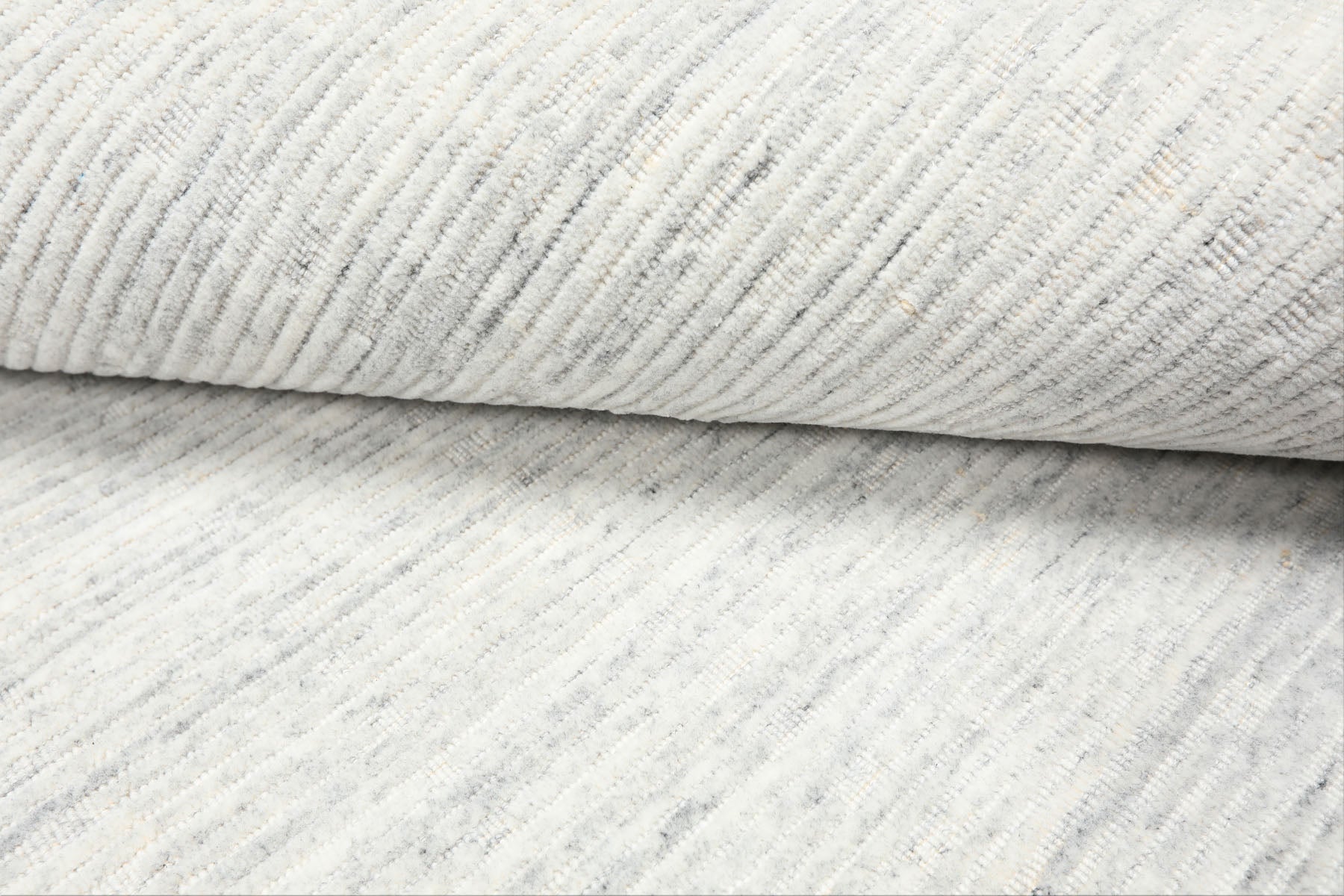 Multi Size Tone on Tone Gray Color Hand Loomed  Wool Contemporary Oriental Rug