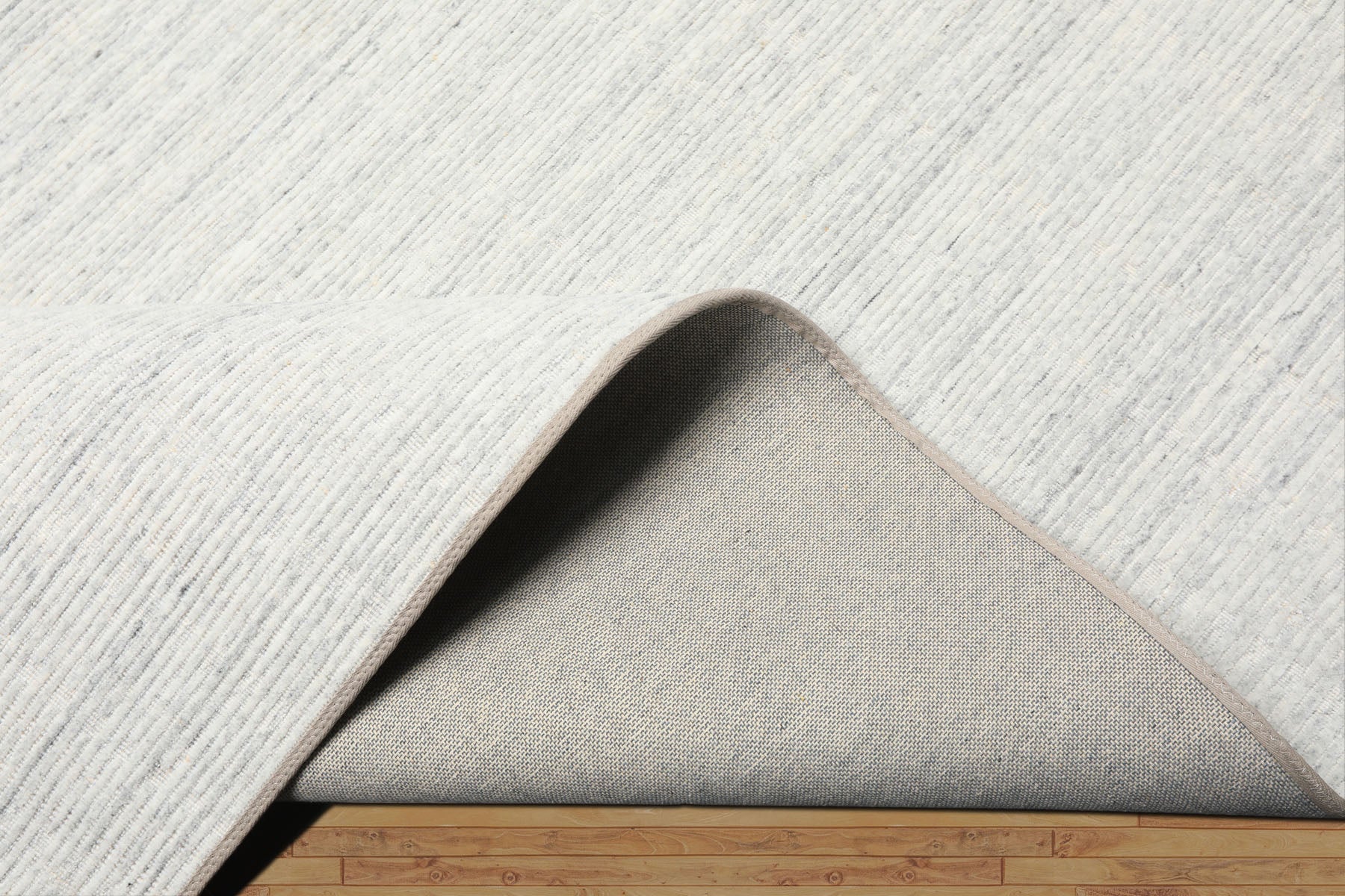Multi Size Tone on Tone Gray Color Hand Loomed  Wool Contemporary Oriental Rug