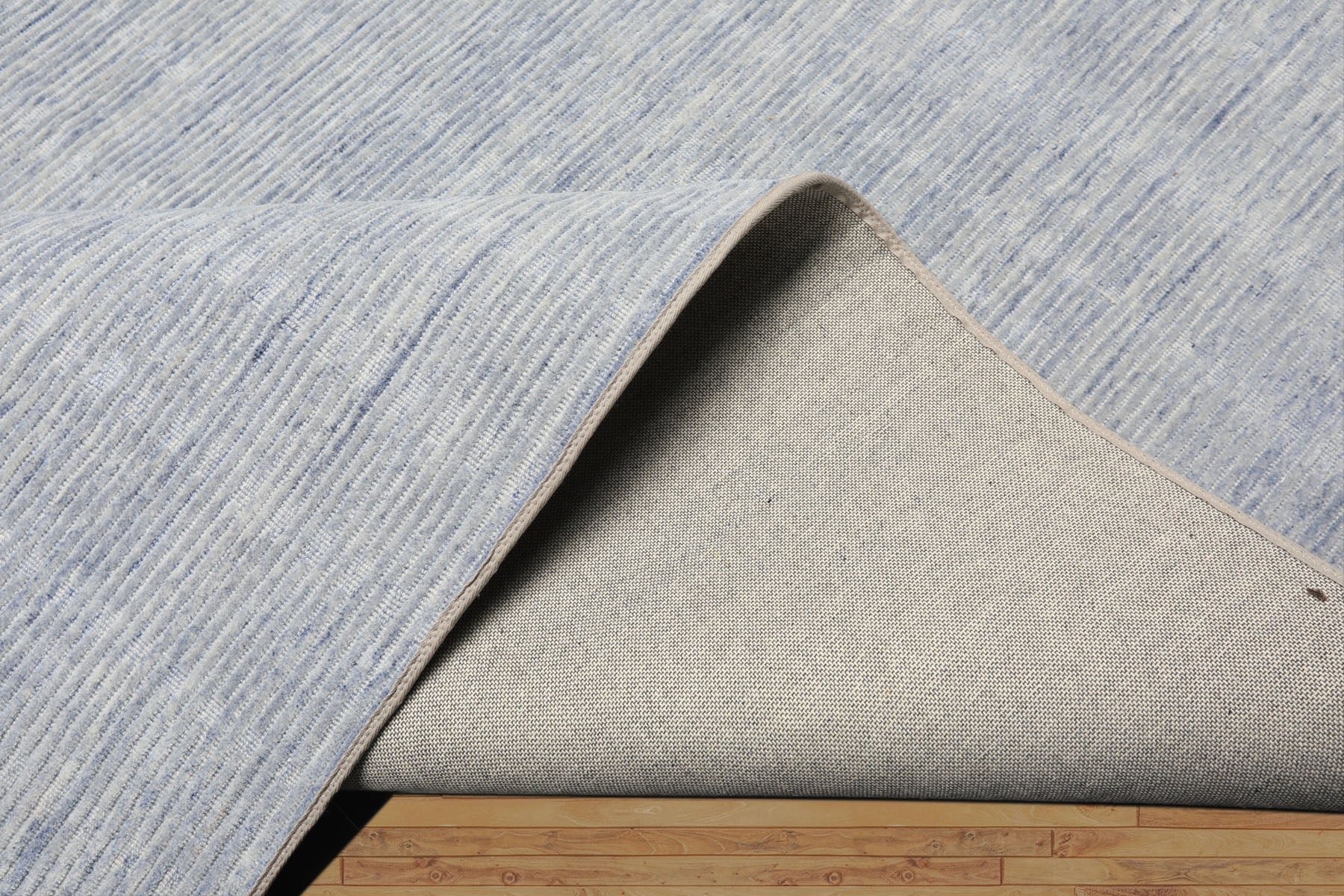 Multi Size Slate Blue Color Hand Loomed  Wool Contemporary Oriental Rug