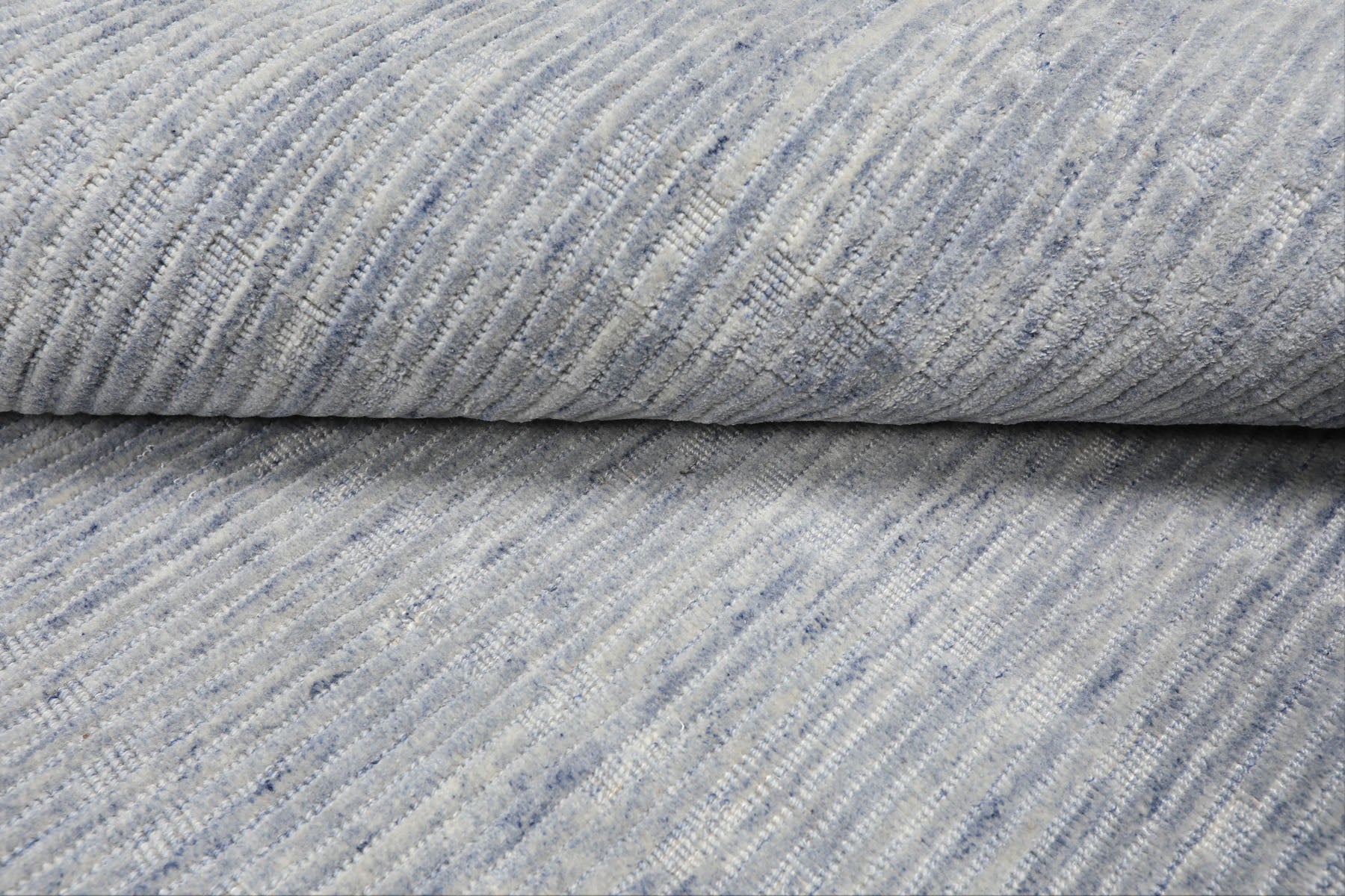 Multi Size Slate Blue Color Hand Loomed  Wool Contemporary Oriental Rug